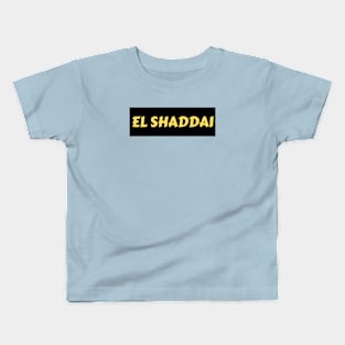 El Shaddai | Christian Typography Kids T-Shirt